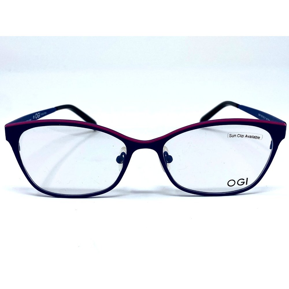 New OGI Evolution Purple/Pink Titanium Made in Japan Womens Eyeglasses 52-17-145